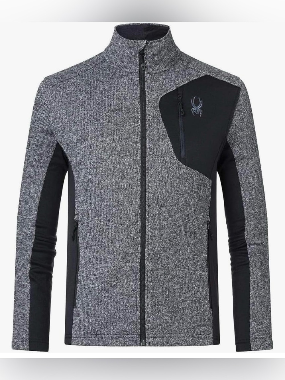 Spyder Men’s Gray and Black Lightweight Full-Zip Jacket NWOT